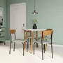 MESA REDONDA 90 CM JADE - NOZES/BRANCO - Foto 5