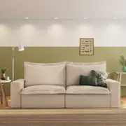 SOFÁ RETRÁTIL E RECLINÁVEL BIPARTIDO 3 LUGARES HALKI - SARJA NATURAL - Foto 13