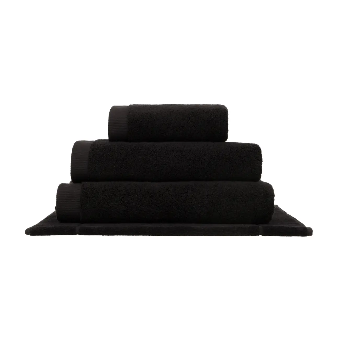 TOALHA DE ROSTO 90 CM X 48 CM CUSHY - PRETO - Foto 5