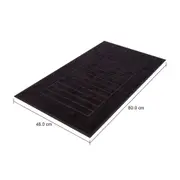 TOALHA DE PISO 80 CM X 48 CM CUSHY - PRETO - Foto 7