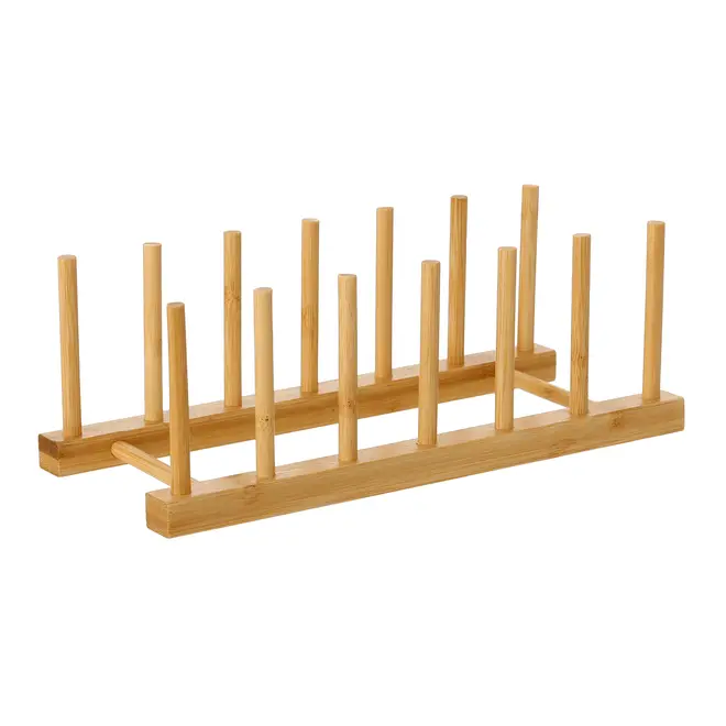 ORGANIZADOR DE PRATOS BAMBUS I - NATURAL - Foto 4