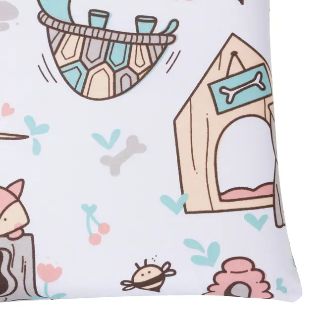 KIT FRONHA BEBÊ 30 CM X 40 CM COM 3 MINHA CASINHA - CREAM/MULTICOR - Foto 4