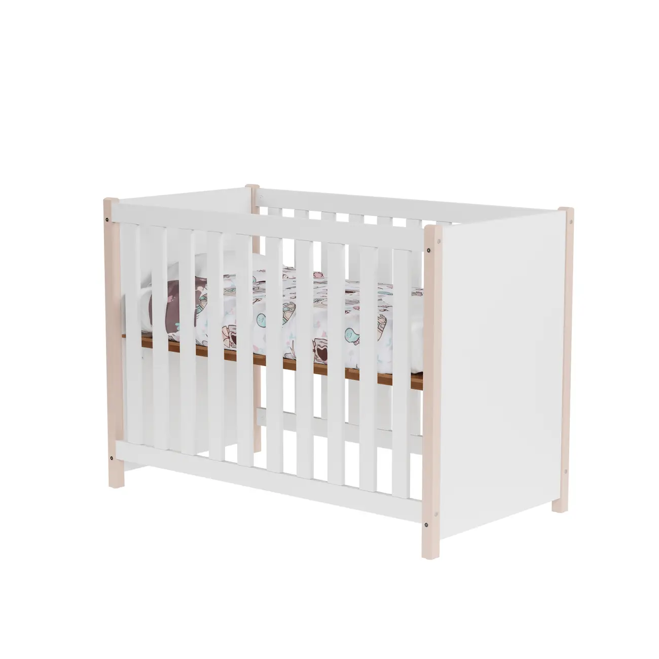 EDREDOM BERÇO 1,10 M X 1,40 M MINHA CASINHA - BRANCO/MULTICOR - Foto 6