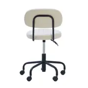 CADEIRA HOME OFFICE DINER - PRETO/CREAM - Foto 4