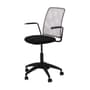 PRETO/CINZA - TELO CADEIRA HOME OFFICE