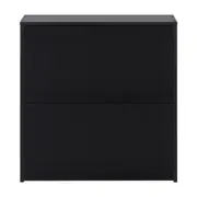 SAPATEIRA 2 PORTAS BASCULANTES BOOZ - PRETO - Foto 1