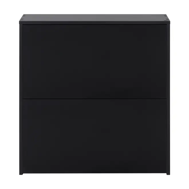SAPATEIRA 2 PORTAS BASCULANTES BOOZ - PRETO - Foto 1