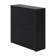 SAPATEIRA 2 PORTAS BASCULANTES BOOZ - PRETO - Foto 2