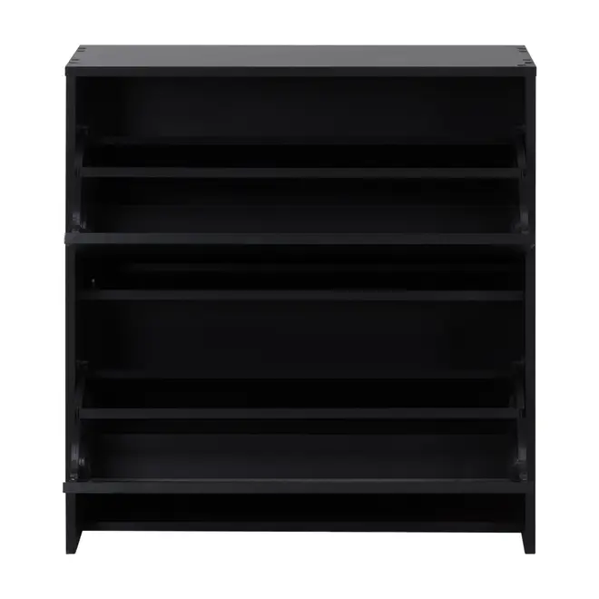 SAPATEIRA 2 PORTAS BASCULANTES BOOZ - PRETO - Foto 3