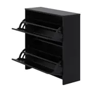 SAPATEIRA 2 PORTAS BASCULANTES BOOZ - PRETO - Foto 4