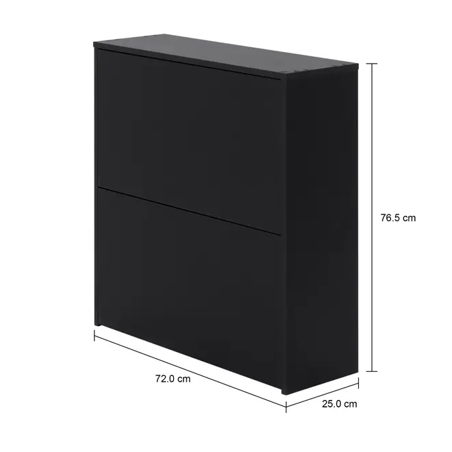 SAPATEIRA 2 PORTAS BASCULANTES BOOZ - PRETO - Foto 7