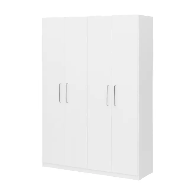 GUARDA-ROUPA 4 PORTAS 2 GAVETAS LIVE - BRANCO - Foto 3