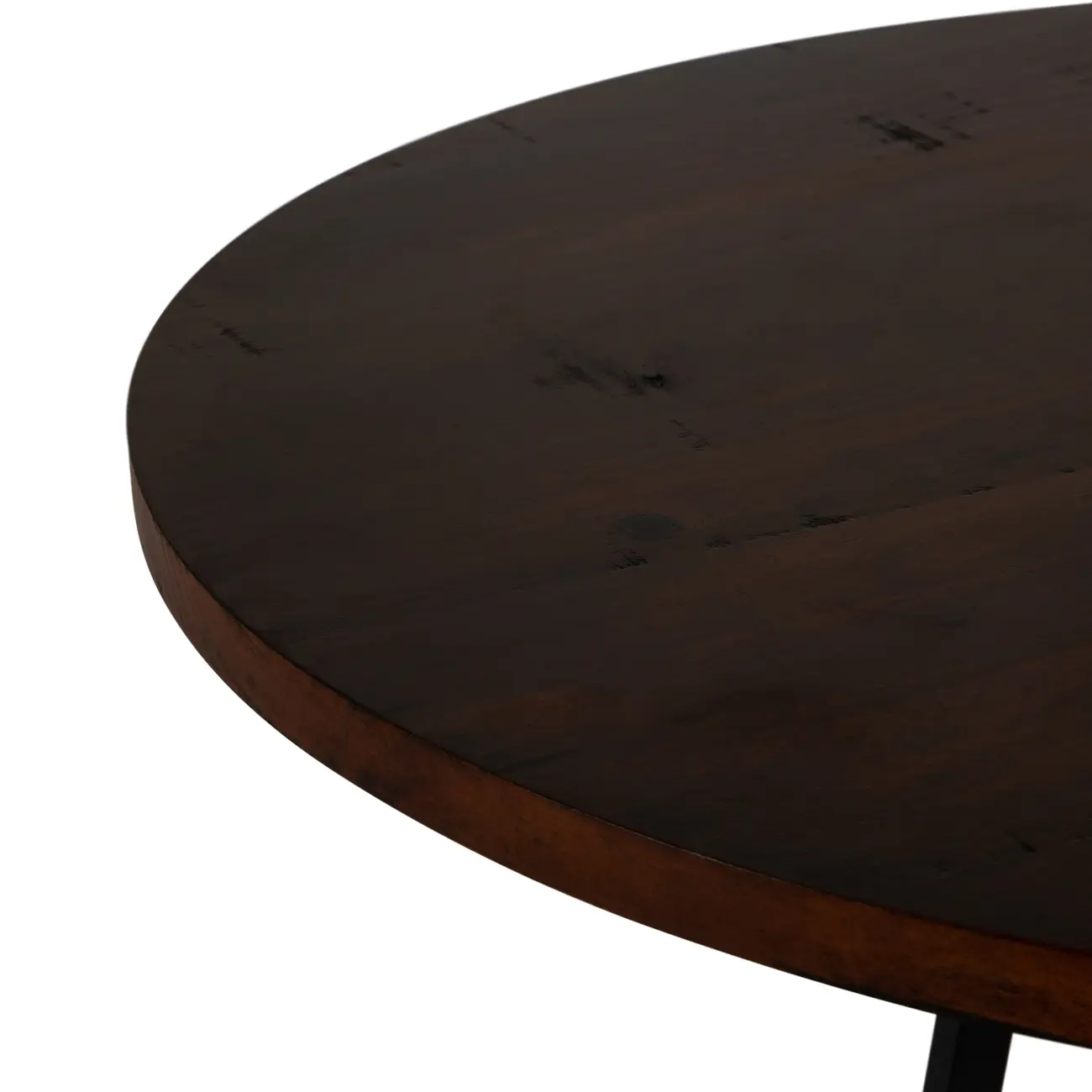 MESA ALTA REDONDA 60 CM JAHARI - PRETO/NOZES RÚSTICO - Foto 3