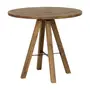 MESA DE JANTAR REDONDA 80 CM TABERNA - ENCERADO CASTANHO/PRETO - Foto 2