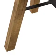 MESA DE JANTAR REDONDA 80 CM TABERNA - ENCERADO CASTANHO/PRETO - Foto 3