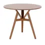 MESA DE JANTAR REDONDA 90 CM TREVO - NOZES - Foto 1