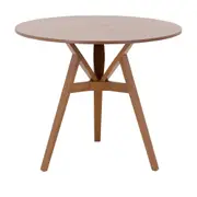 MESA DE JANTAR REDONDA 90 CM TREVO - NOZES - Foto 1