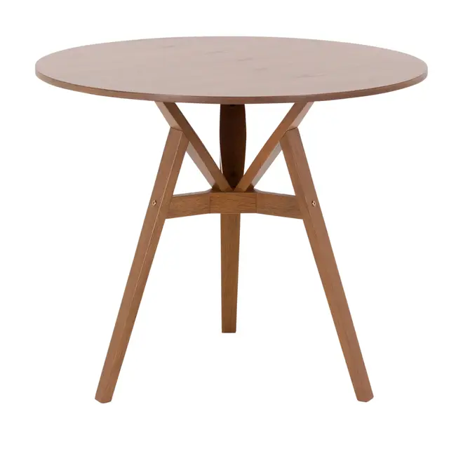 MESA DE JANTAR REDONDA 90 CM TREVO - NOZES - Foto 1