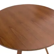 MESA DE JANTAR REDONDA 90 CM TREVO - NOZES - Foto 4