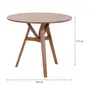 MESA DE JANTAR REDONDA 90 CM TREVO - NOZES - Foto 5