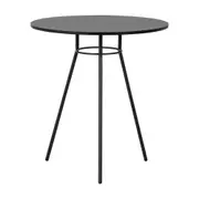 MESA DE COZINHA REDONDA 70 CM LEGS - PRETO/PRETO - Foto 1