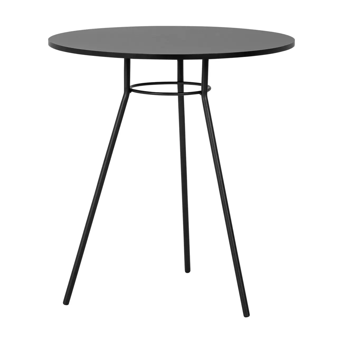 MESA DE COZINHA REDONDA 70 CM LEGS - PRETO/PRETO - Foto 2