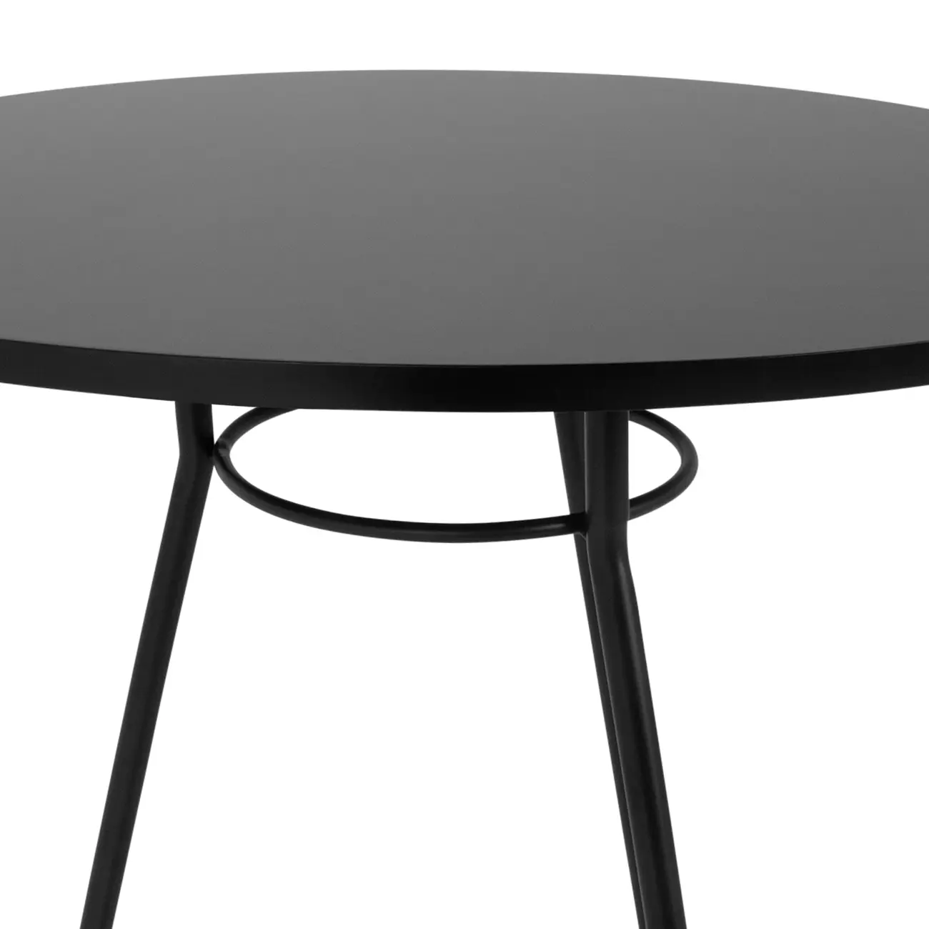 MESA DE COZINHA REDONDA 70 CM LEGS - PRETO/PRETO - Foto 3
