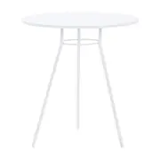 MESA DE COZINHA REDONDA 70 CM LEGS - BRANCO/BRANCO - Foto 1