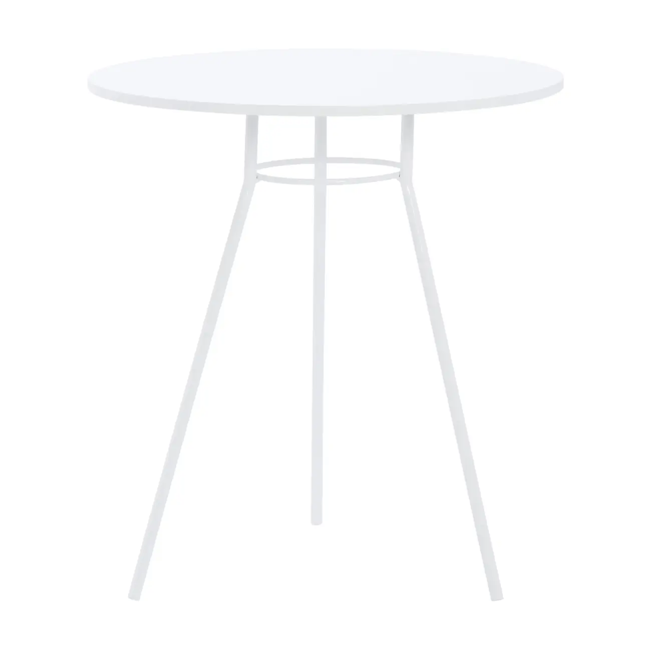 MESA DE COZINHA REDONDA 70 CM LEGS - BRANCO/BRANCO - Foto 1