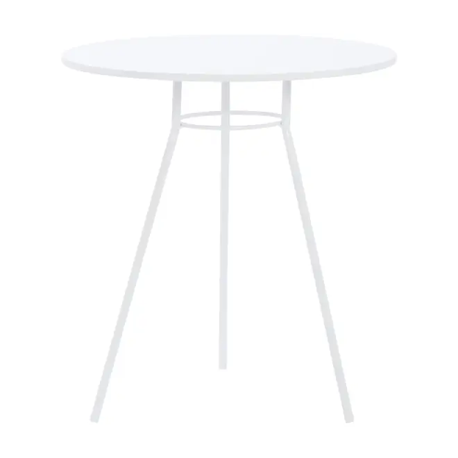 MESA DE COZINHA REDONDA 70 CM LEGS - BRANCO/BRANCO - Foto 1