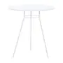 BRANCO/BRANCO - MESA DE COZINHA REDONDA 70 CM LEGS