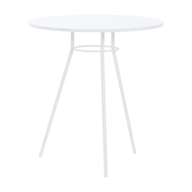 MESA DE COZINHA REDONDA 70 CM LEGS - BRANCO/BRANCO - Foto 2