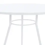 MESA DE COZINHA REDONDA 70 CM LEGS - BRANCO/BRANCO - Foto 3