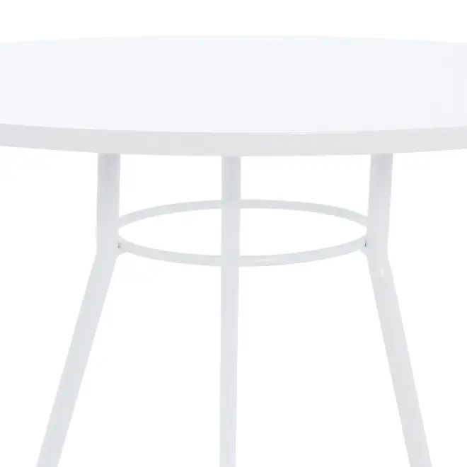 MESA DE COZINHA REDONDA 70 CM LEGS - BRANCO/BRANCO - Foto 3
