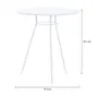 MESA DE COZINHA REDONDA 70 CM LEGS - BRANCO/BRANCO - Foto 4