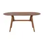 MESA DE JANTAR OVAL 1,65 M X 90 CM TREVO - NOZES - Foto 1