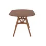MESA DE JANTAR OVAL 1,65 M X 90 CM TREVO - NOZES - Foto 3