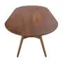 MESA DE JANTAR OVAL 1,65 M X 90 CM TREVO - NOZES - Foto 5