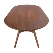 MESA DE JANTAR OVAL 1,65 M X 90 CM TREVO - NOZES - Foto 5