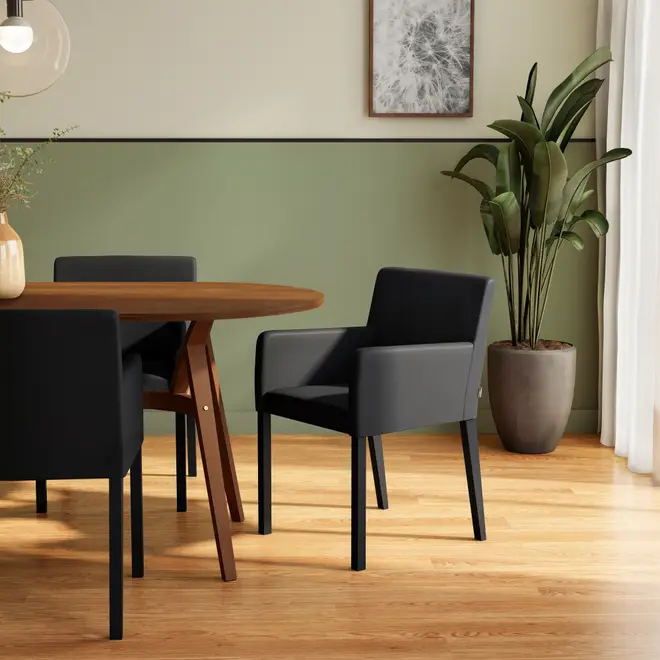 MESA DE JANTAR OVAL 1,65 M X 90 CM TREVO - NOZES - Foto 7