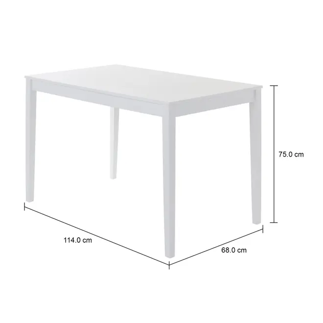 MESA DE JANTAR 1,14 M X 68 CM TWO - BRANCO - Foto 5