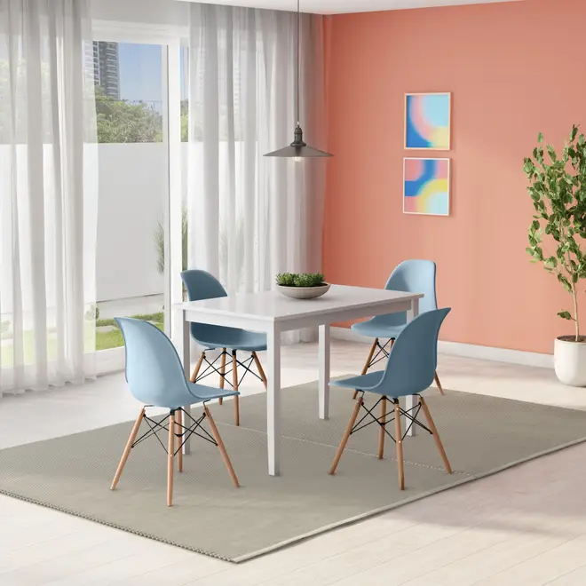MESA DE JANTAR 1,14 M X 68 CM TWO - BRANCO - Foto 6