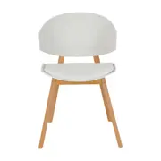 CADEIRA DE COZINHA SCOOP - FAIA/BRANCO - Foto 2