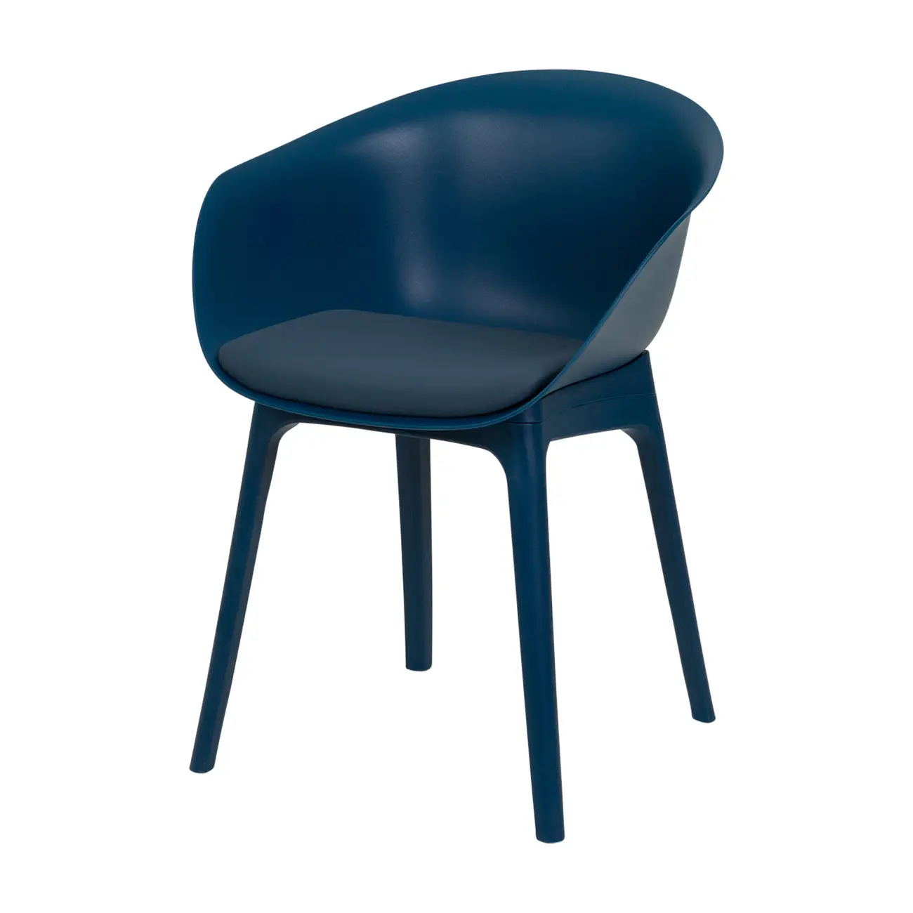 CADEIRA DE JANTAR COM BRAÇOS TALIA - GALAXY BLUE/GALAXY BLUE - Foto 1