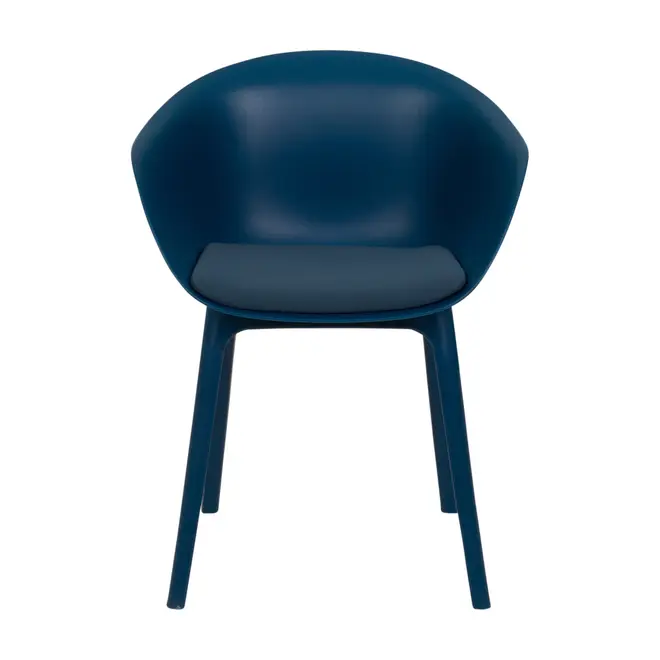 CADEIRA DE JANTAR COM BRAÇOS TALIA - GALAXY BLUE/GALAXY BLUE - Foto 2