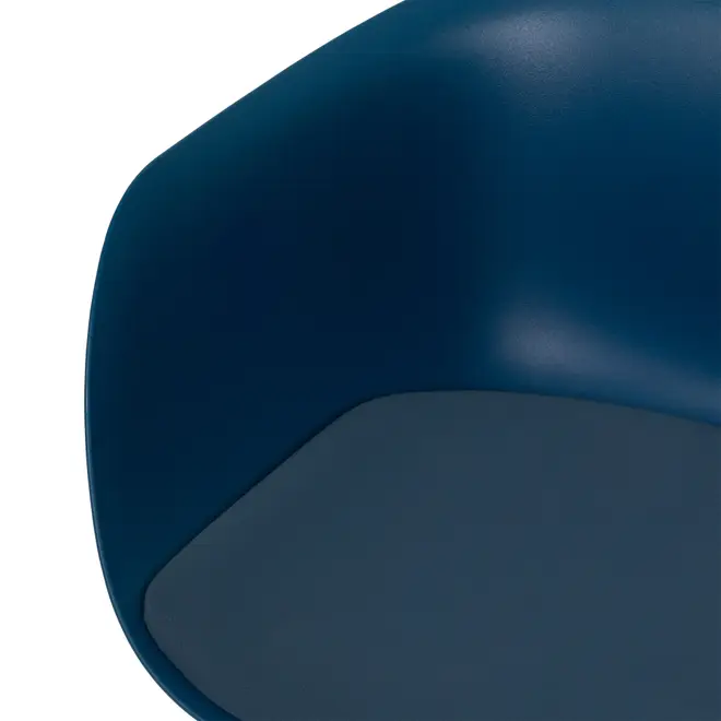 CADEIRA DE JANTAR COM BRAÇOS TALIA - GALAXY BLUE/GALAXY BLUE - Foto 4