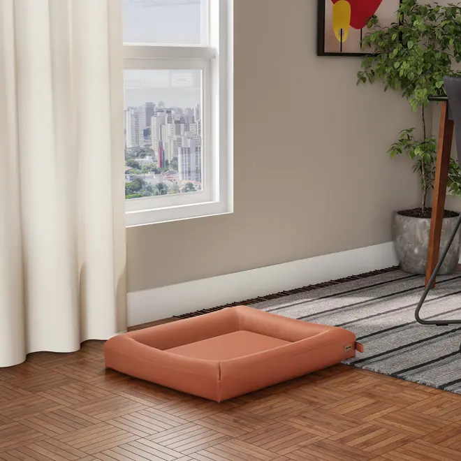 CAMA PARA PET 60 CM X 50 CM ZAHDA - TERRACOTA - Foto 7