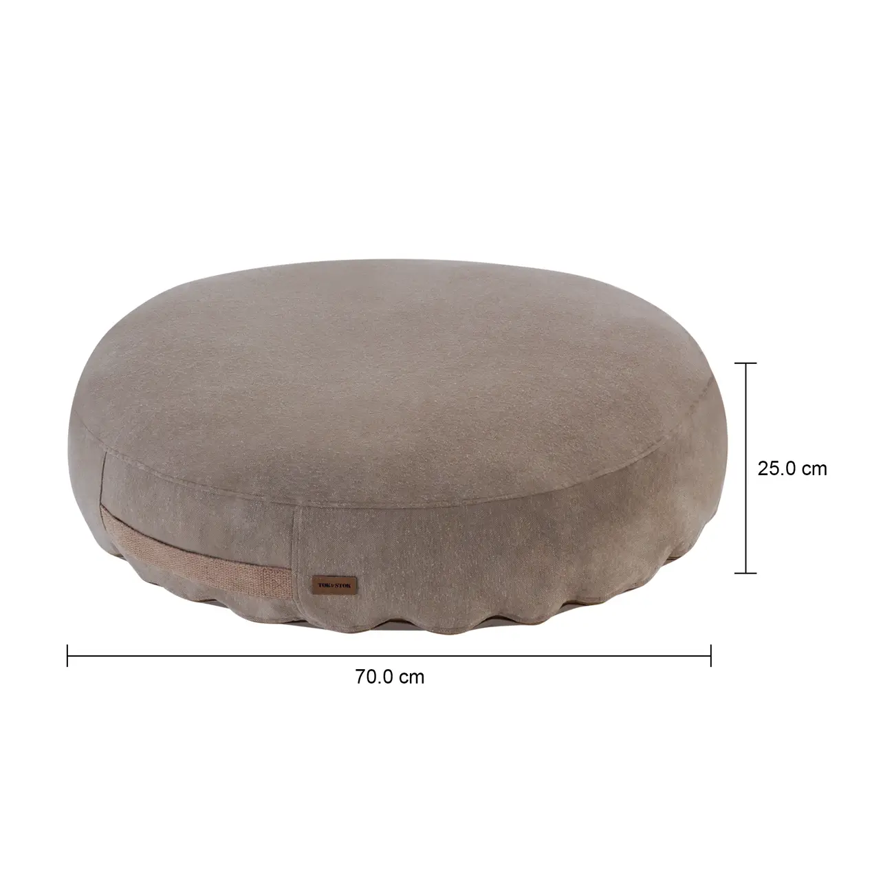 ZEN STUDIO ALMOFADÃO PARA PET RED.75 CM - NATURAL - Foto 6