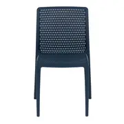 CADEIRA PARA ÁREA EXTERNA EMPILHÁVEL DOTS - ULTRAMARINE PROFUNDO - Foto 2