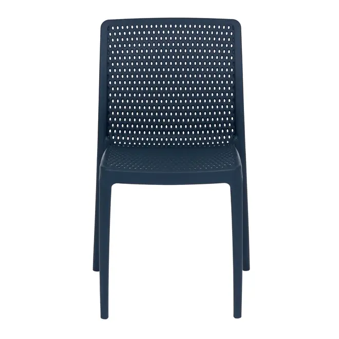 CADEIRA PARA ÁREA EXTERNA EMPILHÁVEL DOTS - ULTRAMARINE PROFUNDO - Foto 2